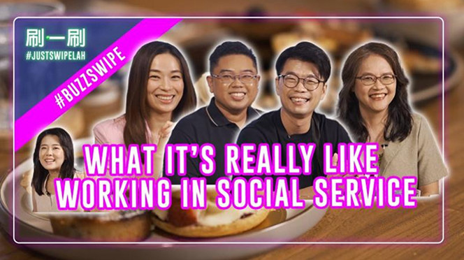 Jernelle Oh 胡煜诗 & Rebecca Lim 林慧玲 Meet Singapore’s Social Service Heroes! #justswipelah