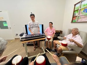 Reaching seniors through music and massage
